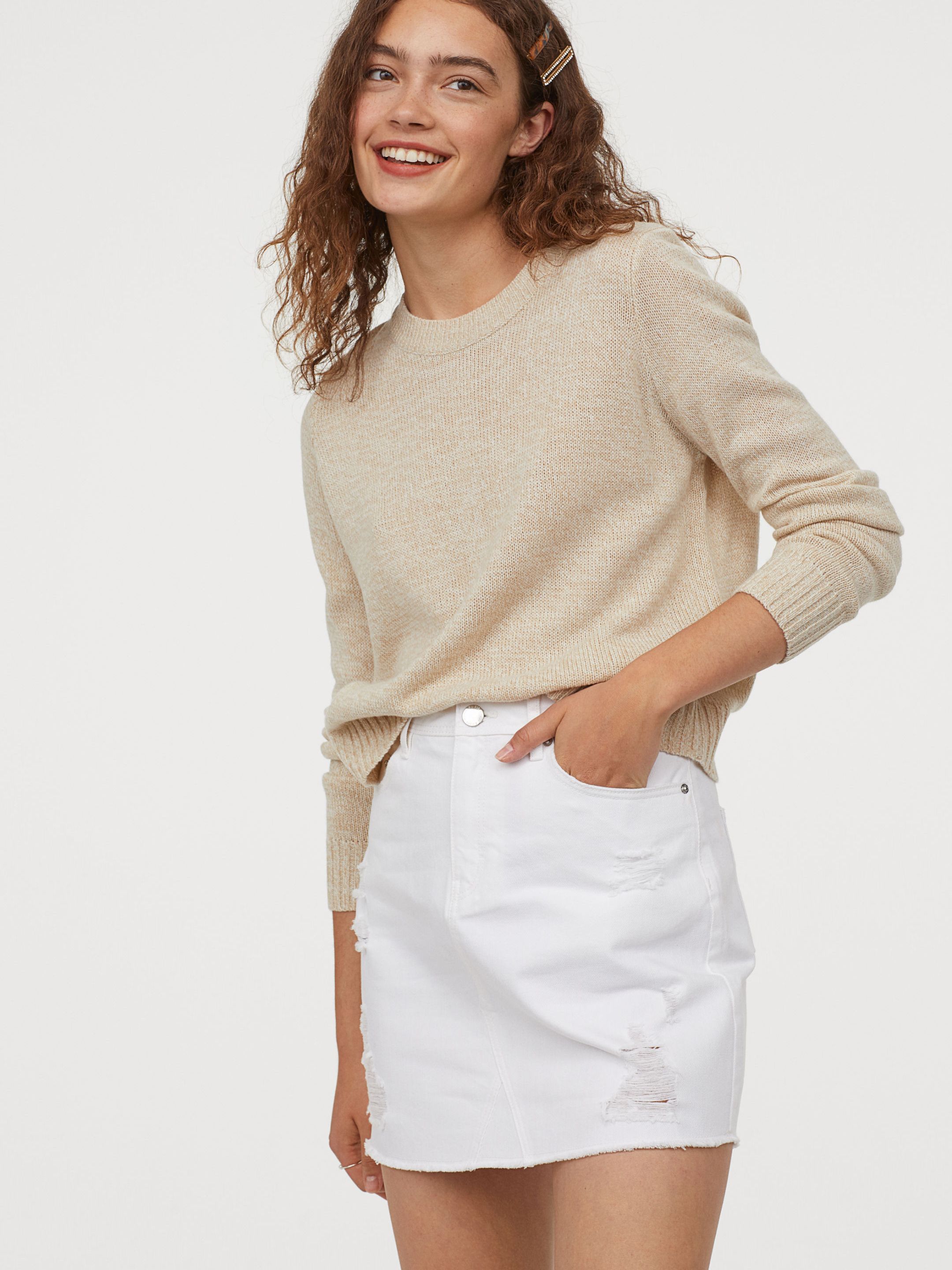 

Джемпер H&M XAZ155824BRRG S Светло-бежевый