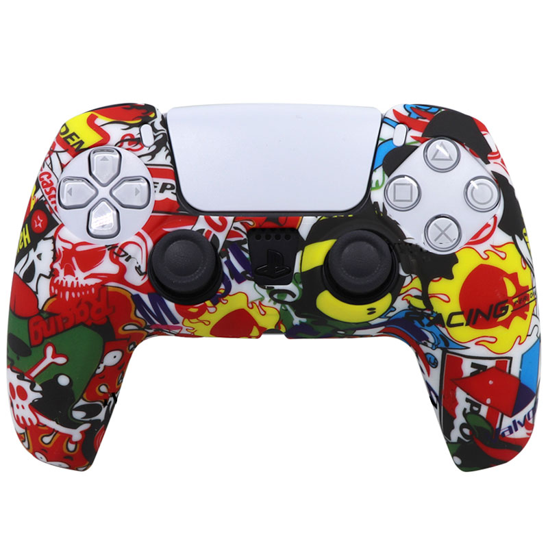 

Силиконовый чехол Honson для джойстика PS5 Dualsense граффити Racing (HS-PS5315C)