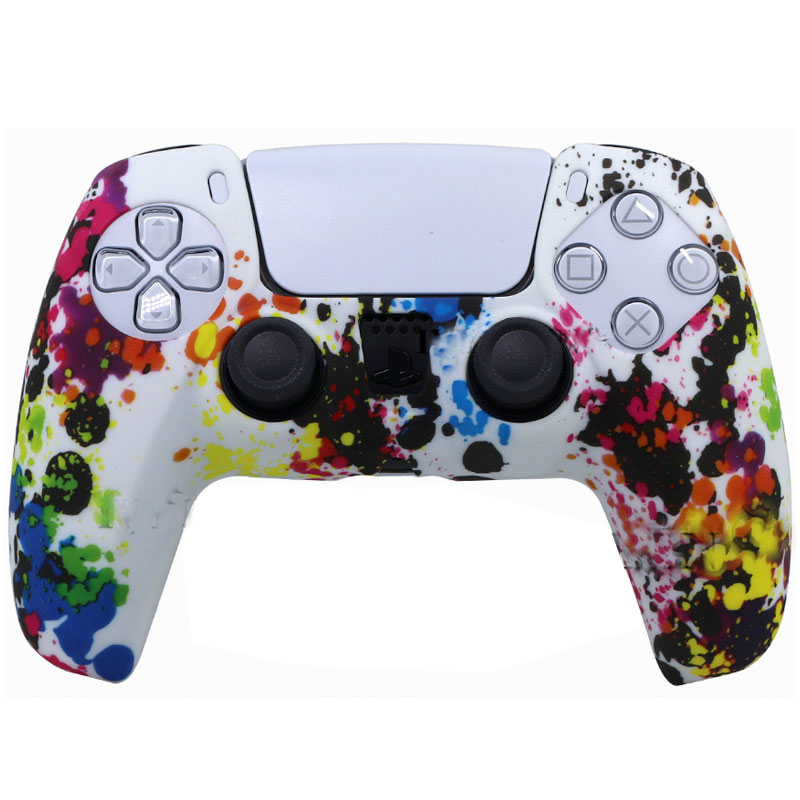 

Силиконовый чехол Honson для джойстика PS5 Dualsense граффити разноцветный