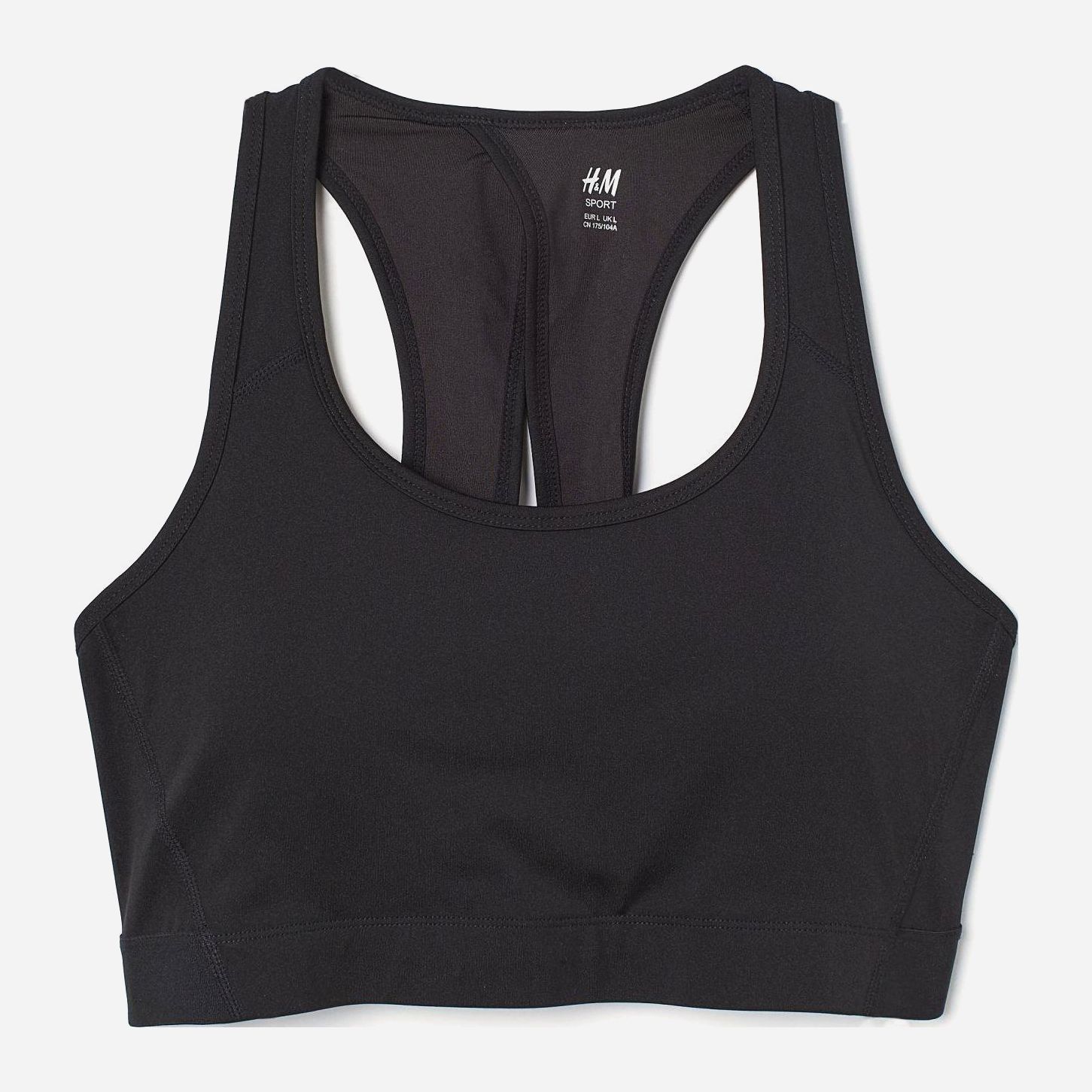 

Спортивный топ H&M XAZ205362BCHI XL Черный
