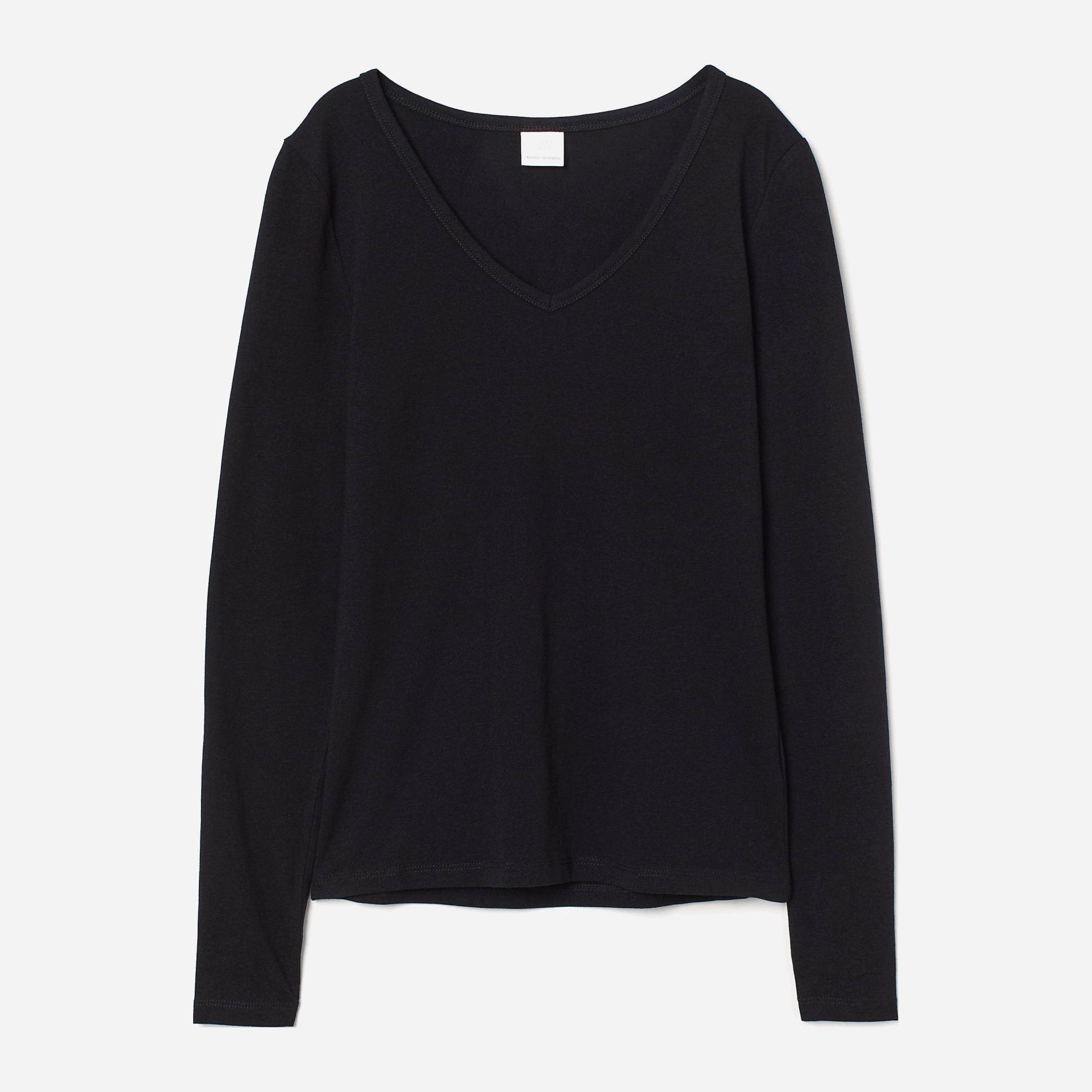 

Лонгслив H&M XAZ205977PTJS XXS Черный