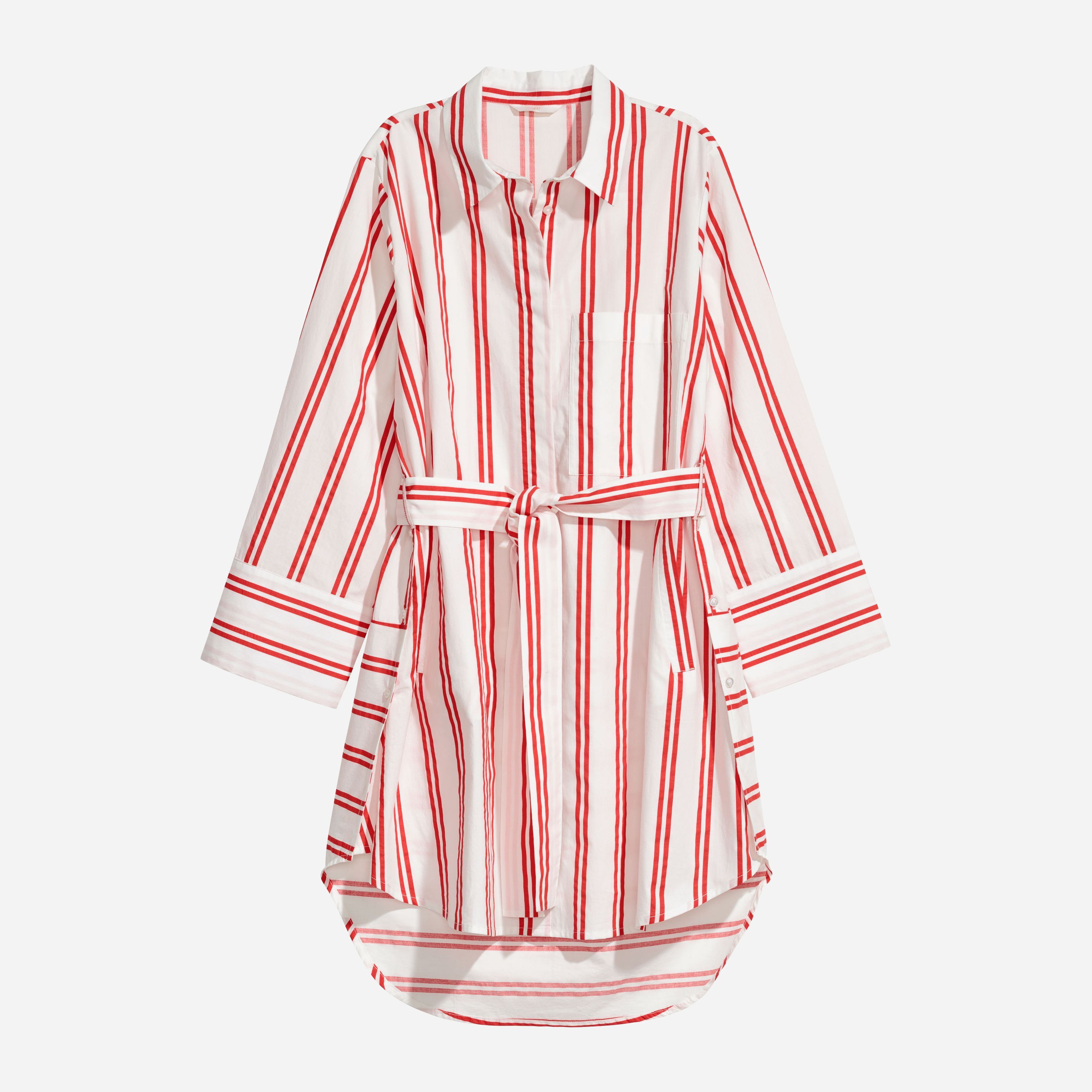 

Туника H&M XAZ117131MWJX XS Белая с красным