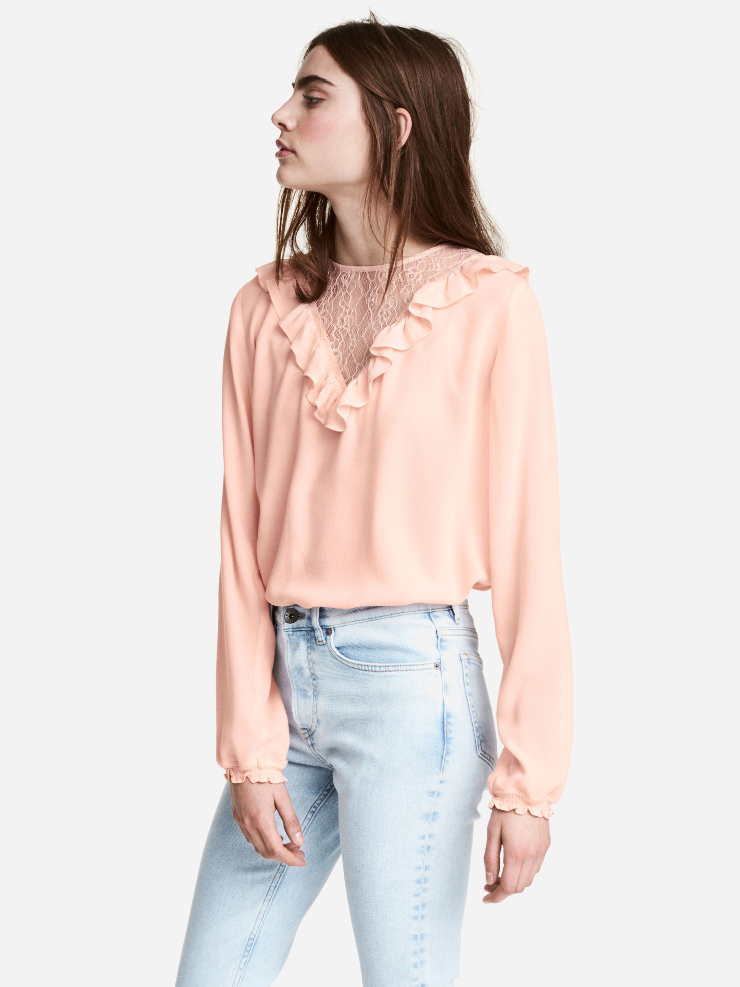 

Блузка H&M Divided XAZ074108JEOV  Бледно-розовая, Блузка H&M Divided XAZ074108JEOV 40 Бледно-розовая