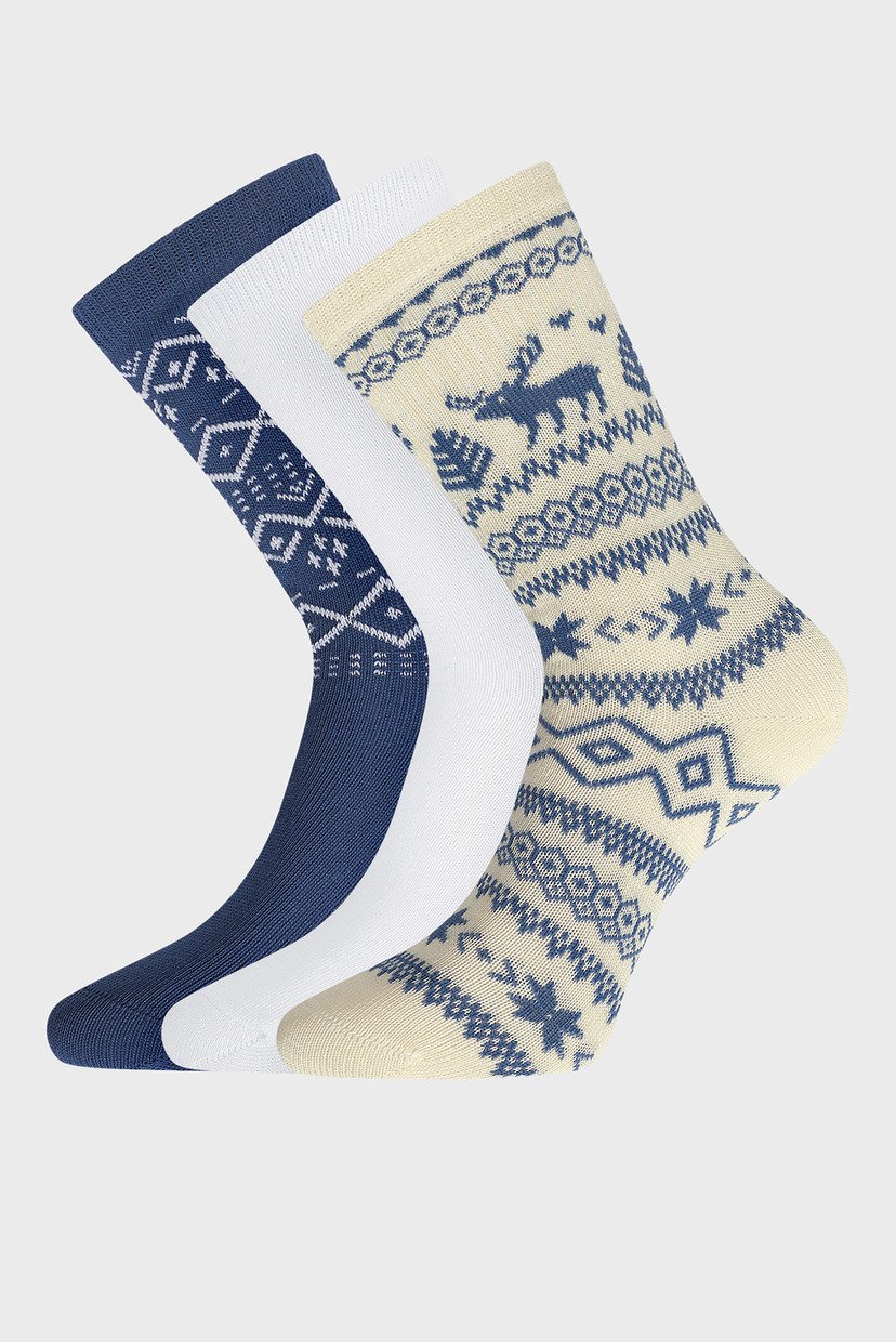 

Женские хлопковые носки (3 пары) Oodji - 57102902-5T3/49118/52, Женские хлопковые носки (3 пары) Oodji 35-37 57102902-5T3/49118/52