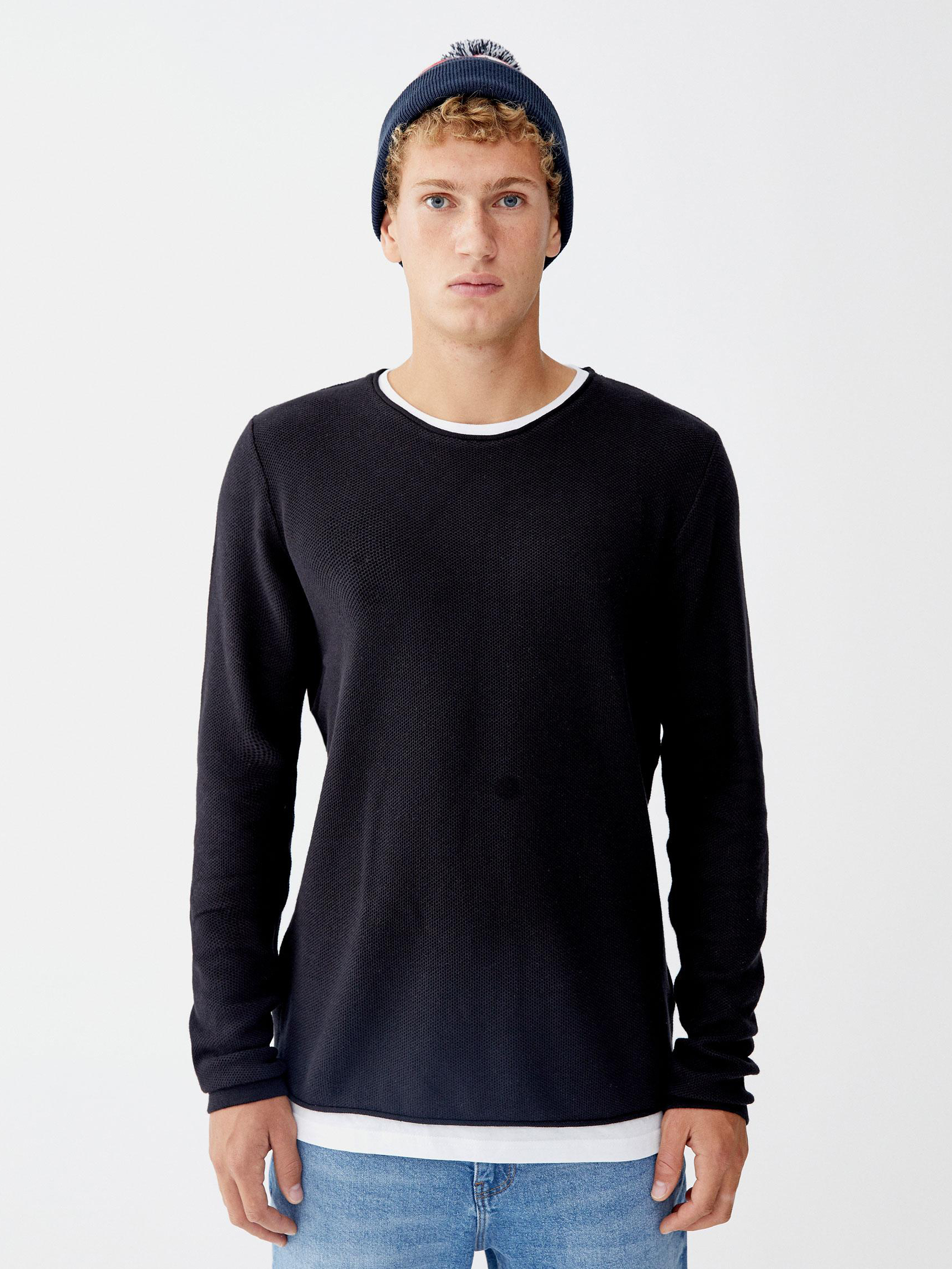 

Джемпер Pull & Bear XAZ202980GHFW XL Черный