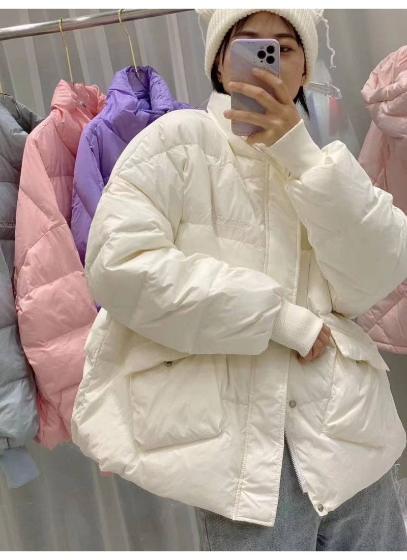 

Пуховик демисезонный облегчённый Mengs Modern Boutique белый, S ПУХ085