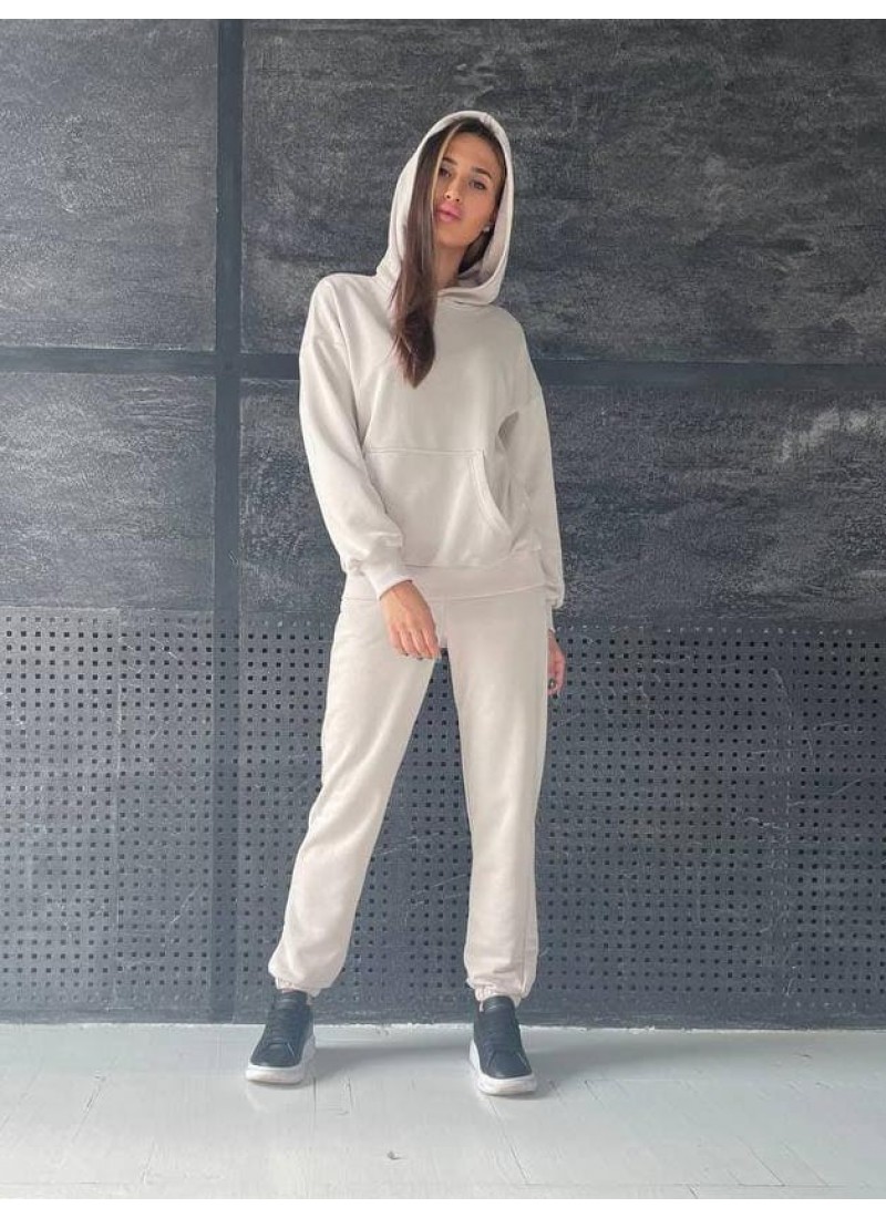 

Костюм спортивный трикотажный трёхнитка Modern Boutique песочный, M СК025