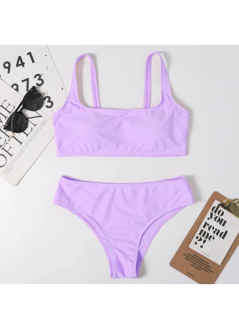 

Купальник нейлон топом с высокими плавками Modern Boutique сиреневый, S К758