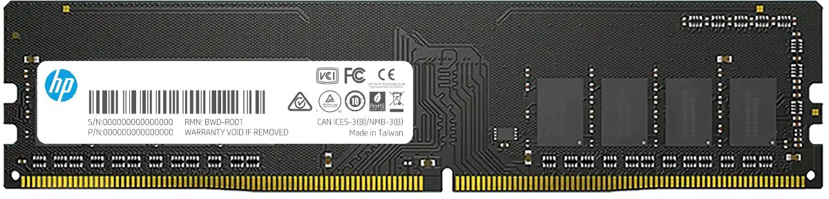 

Оперативная память HP DDR4-2666 4096MB PC4-21328 V2 (7EH54AA)