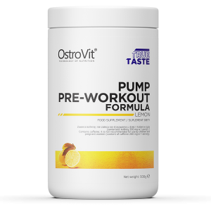 

Предтренировочный OstroVit PUMP PRE-WORKOUT FORMULA NEW FORMULA 500 g_lemon