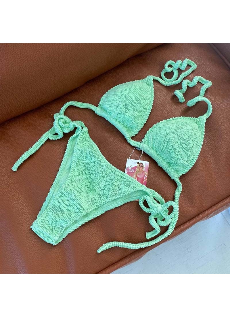 

Купальники шторки из оригинальной жатки Modern Boutique ментоловый,  К833, Купальники шторки из оригинальной жатки Modern Boutique ментоловый, S К833