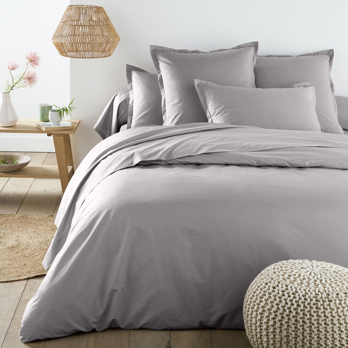 

Комплект постельного белья NSHV Евро Бязь Grey style постільна білизна n_4042ev