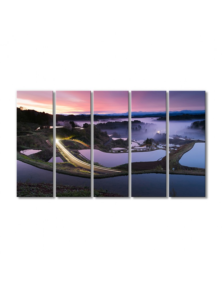 

Модульная картина Artel «Розово-фиолетовый закат» 5 модулей 120x180 см