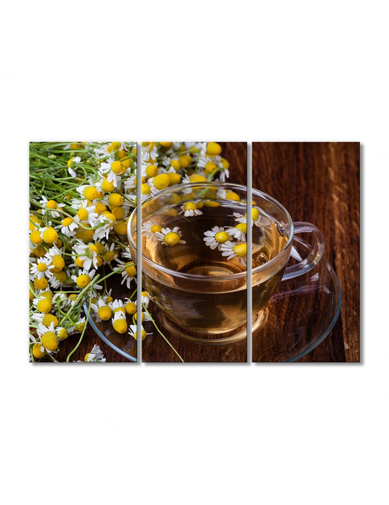 

Модульная картина Artel «Ромашковый чай» 3 модуля 120x180 см