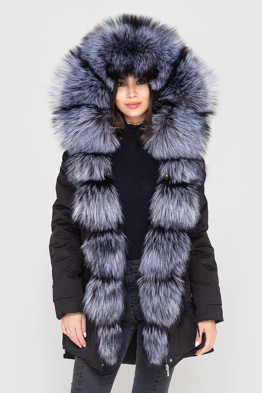 

Парка Sifurs с мехом чернобурки  Черная (М15-85-ЧБ-Ч, Парка Sifurs с мехом чернобурки M Черная (М15-85-ЧБ-Ч)