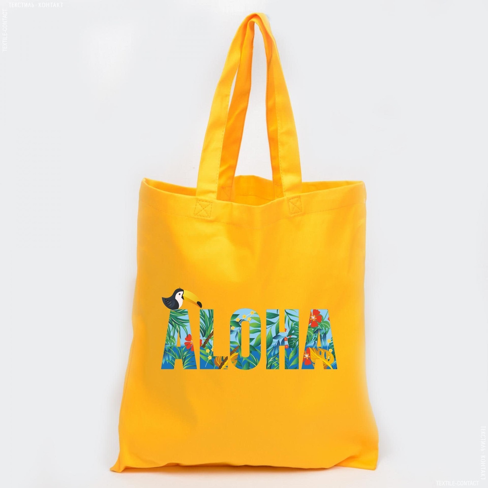 

Экосумка Vivay с принтом Aloha 38x42 см Желтая (6187)
