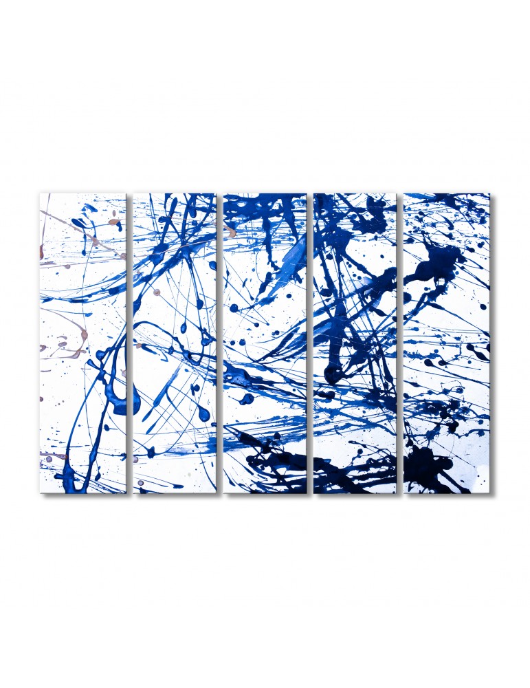 

Модульная картина Artel «Синие брызги» 5 модулей 120x180 см