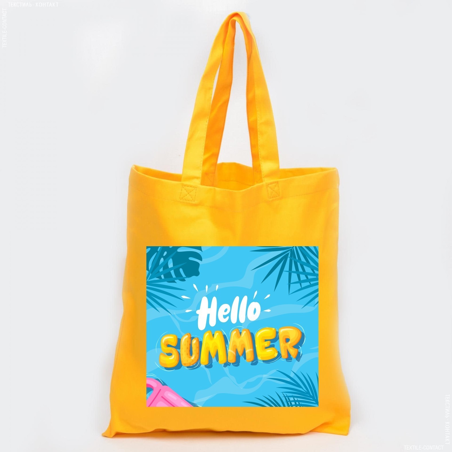 

Экосумка Vivay с принтом Hello summer 38x42 см Желтая (6207)