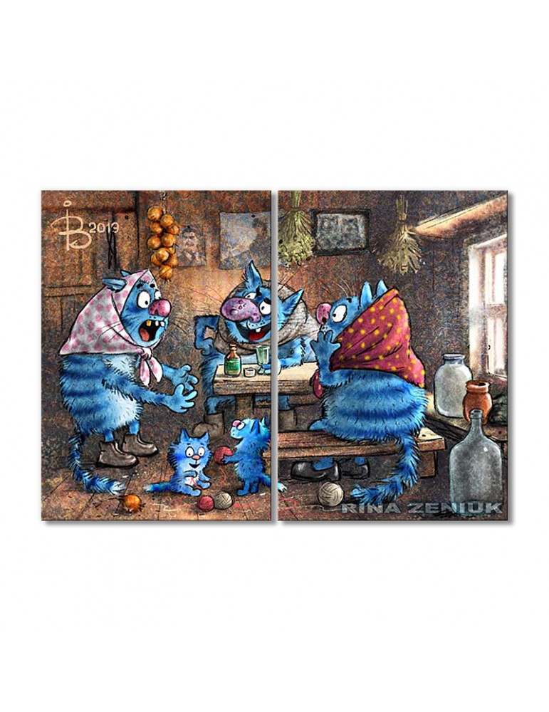 

Модульная картина Artel «Сплетни» 2 модуля 60x90 см