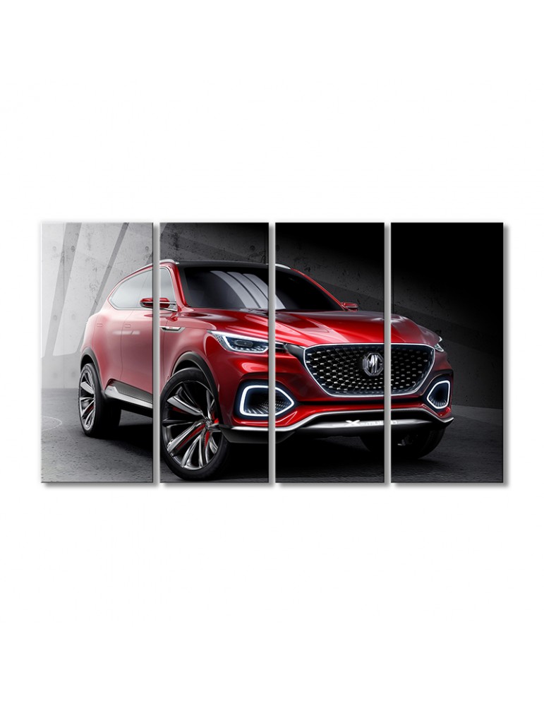 

Модульная картина Artel «Спортивный кроссовер X-Motion авто красный» 4 модуля 70x105 см