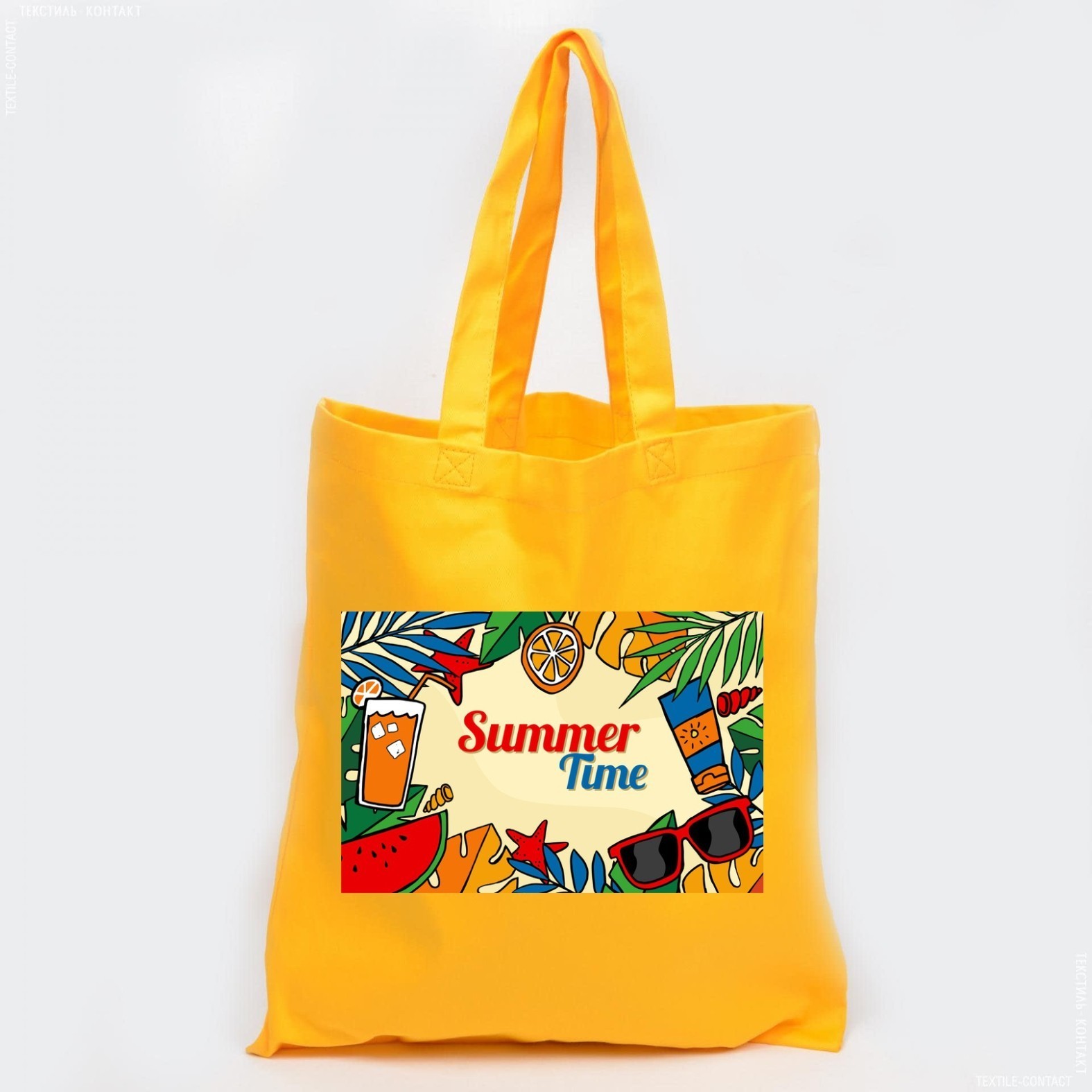 

Экосумка Vivay с принтом Summer time 38x42 см Желтая (6206)