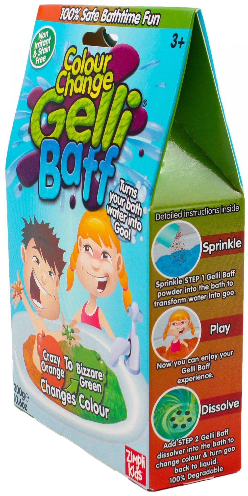 

Гель для ванны Zimpli Kids Gelli Baff Хамелеон 300 г оранжевый-зеленый (5091)