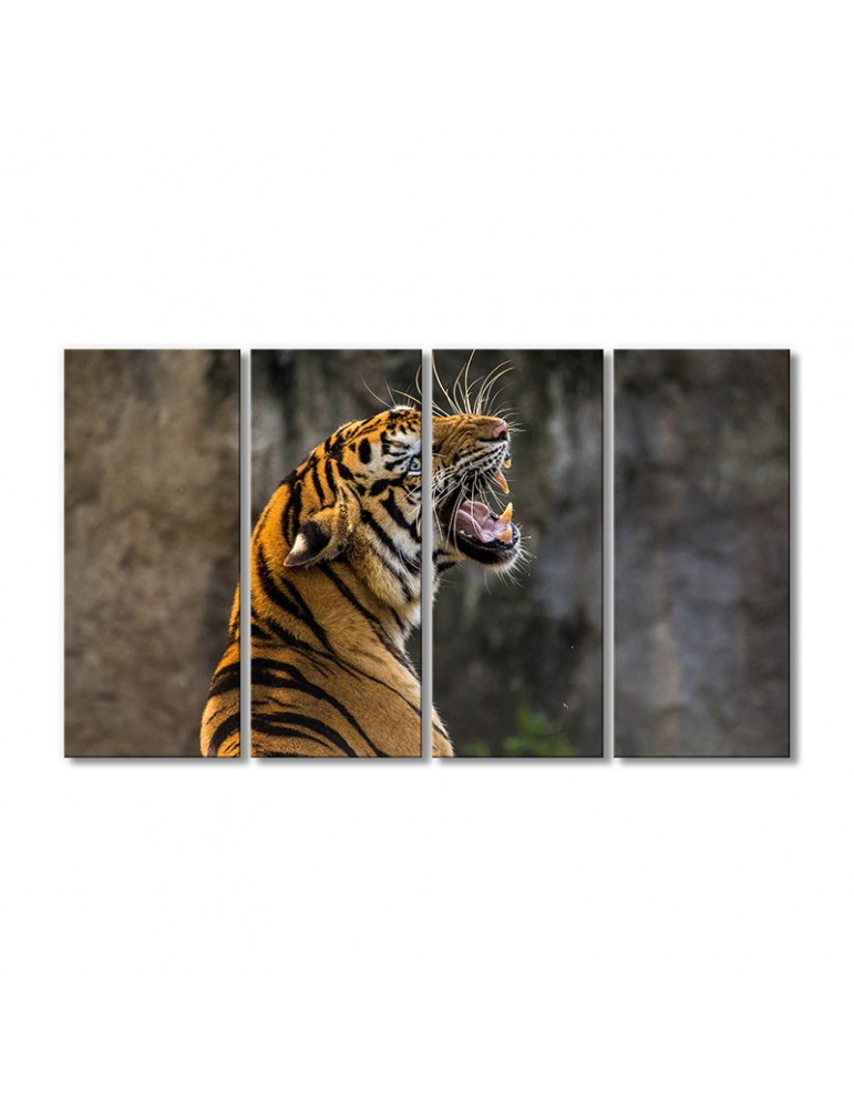 

Модульная картина Artel «Тигр недовольный» 4 модуля 80x120 см