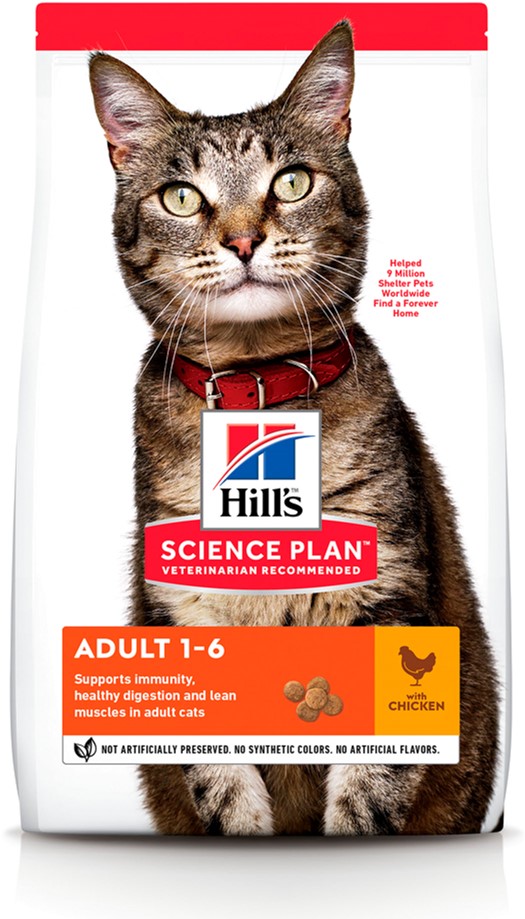 

Сухой корм для кошек Hill's Science Plan Feline Adult Chicken с курицей - 1.5 кг