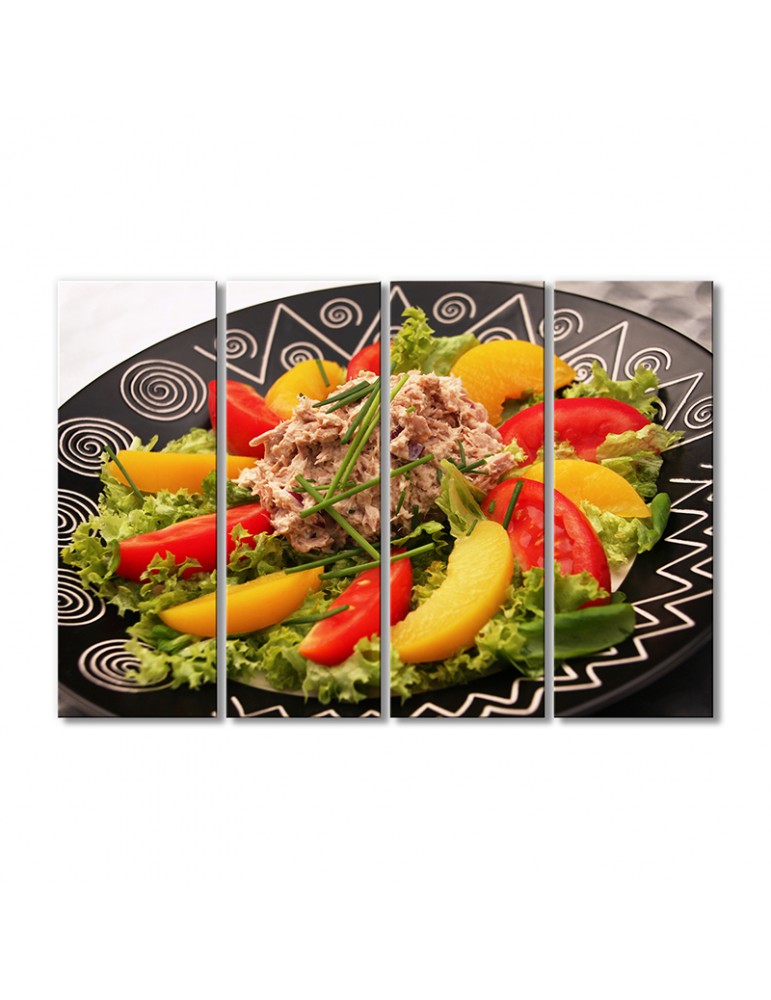 

Модульная картина Artel «Томатный салат с тунцом» 4 модуля 90x135 см