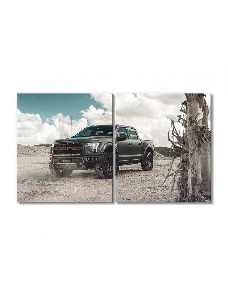 

Модульная картина Artel «Тюнинг Форд F-150 Раптор 2018» 2 модуля 70x105 см