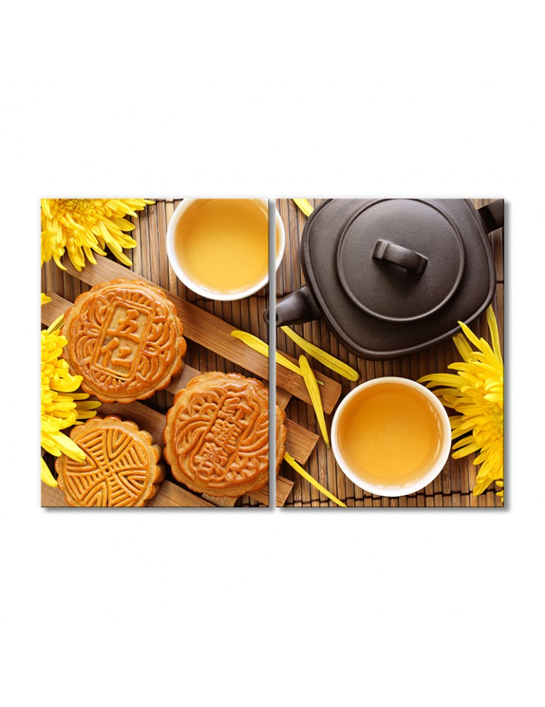 

Модульная картина Artel «Цветочный чай с печеньками» 2 модуля 60x90 см