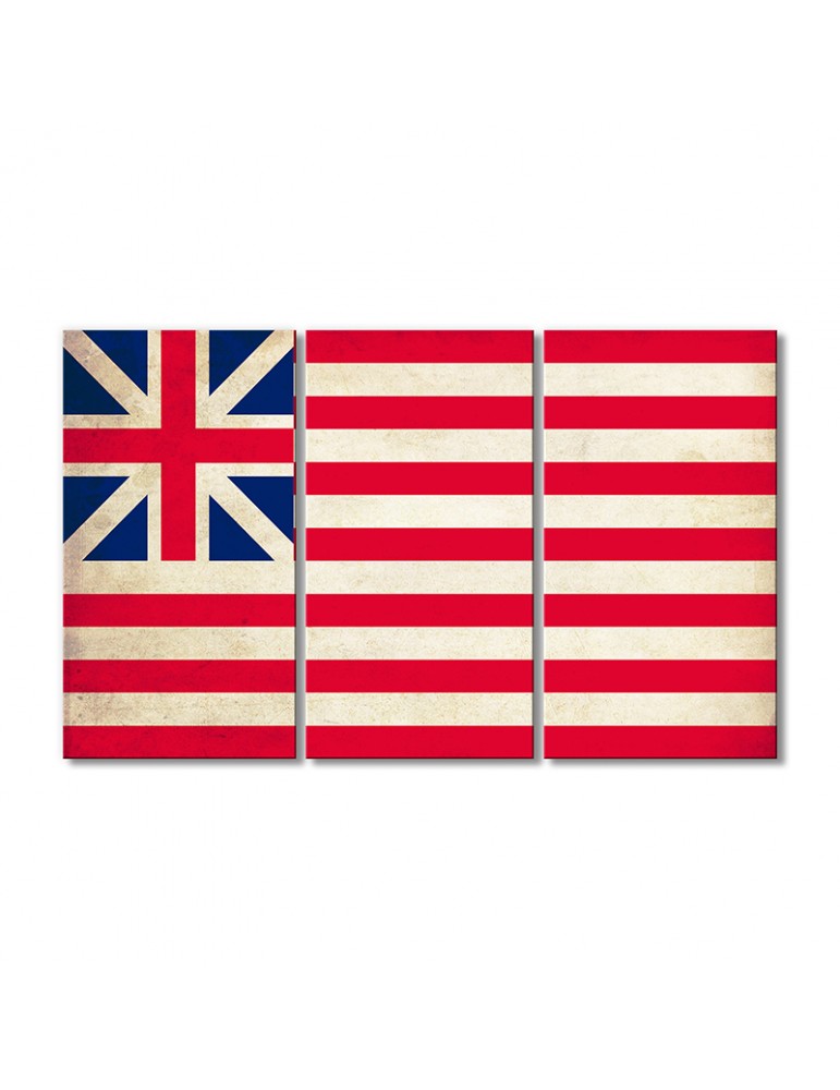 

Модульная картина Artel «Флаг США в период 1776-1777 гг.» 3 модуля 120x180 см
