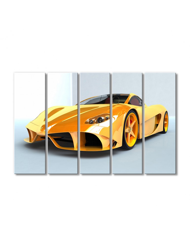

Модульная картина Artel «Феррари желтый» 5 модулей 90x135 см