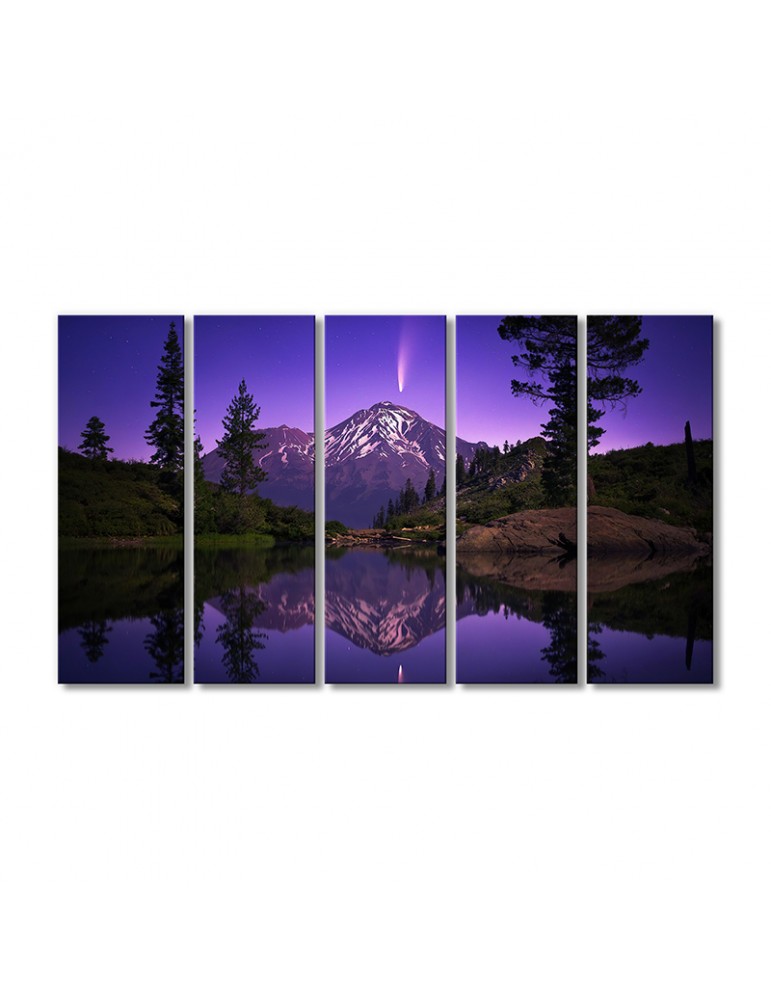 

Модульная картина Artel «Шаста стратовулкан в Калифорнии» 5 модулей 80x120 см