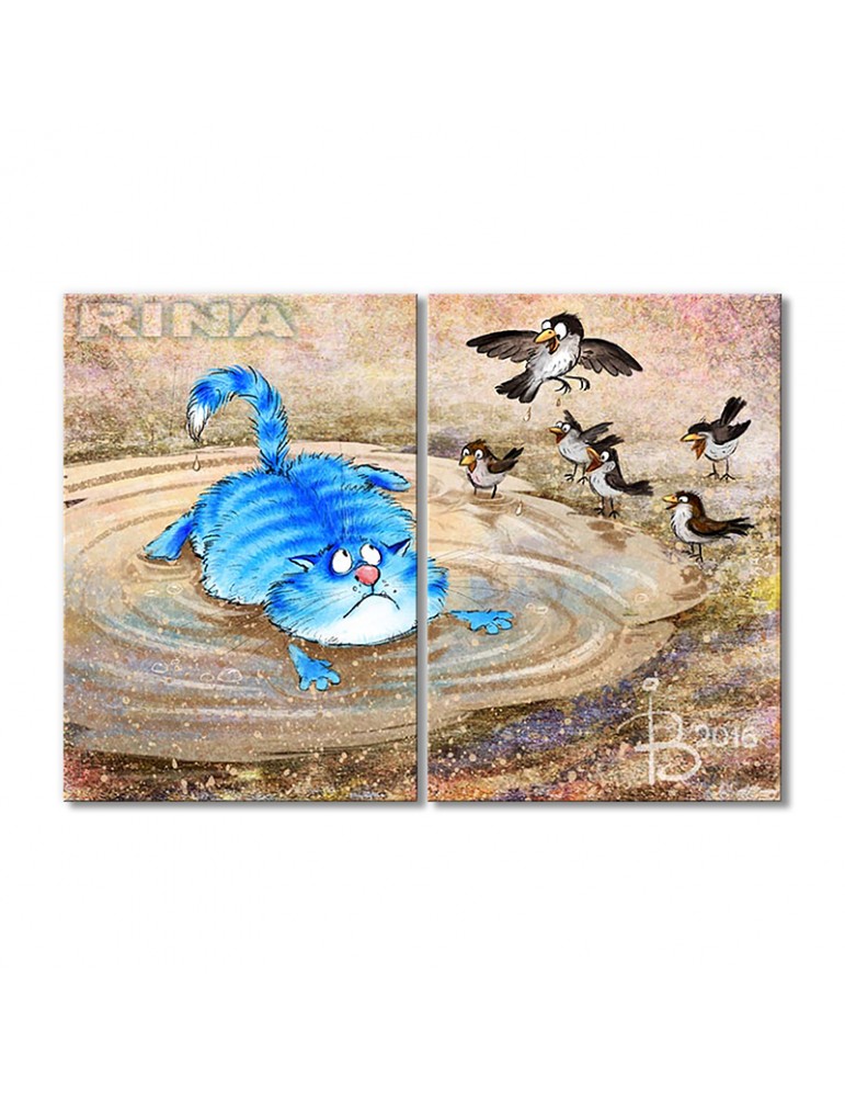 

Модульная картина Artel «Шлепнулся в лужу» 2 модуля 80x120 см