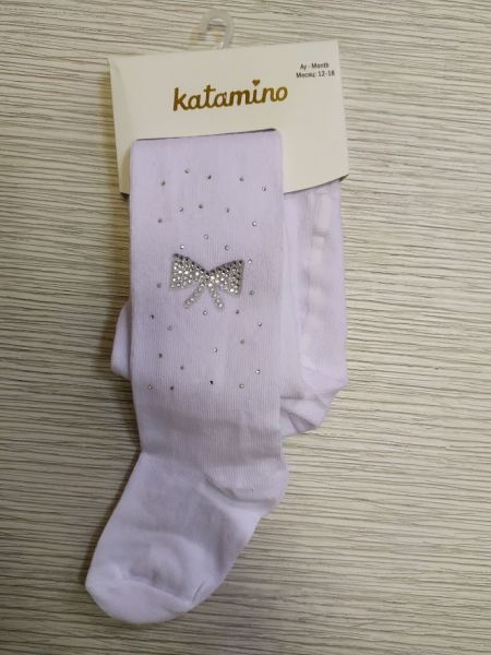

Колготки TM Katamino белые с бакнтиком 78/85 (К32132)