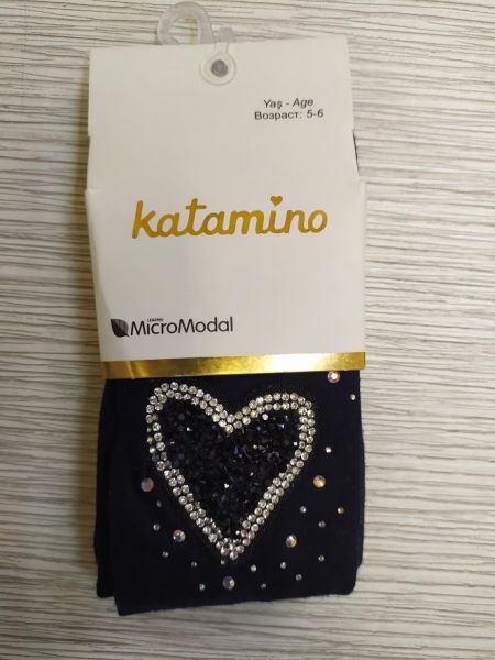 

Колготки Сердце TM Katamino тёмно синие К32109 106/118