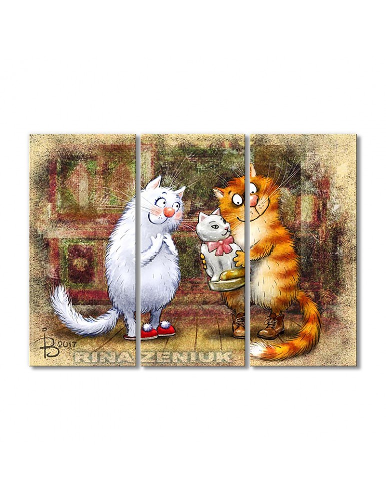 

Модульная картина Artel «Это тебе, Мурочка!» 3 модуля 60x90 см