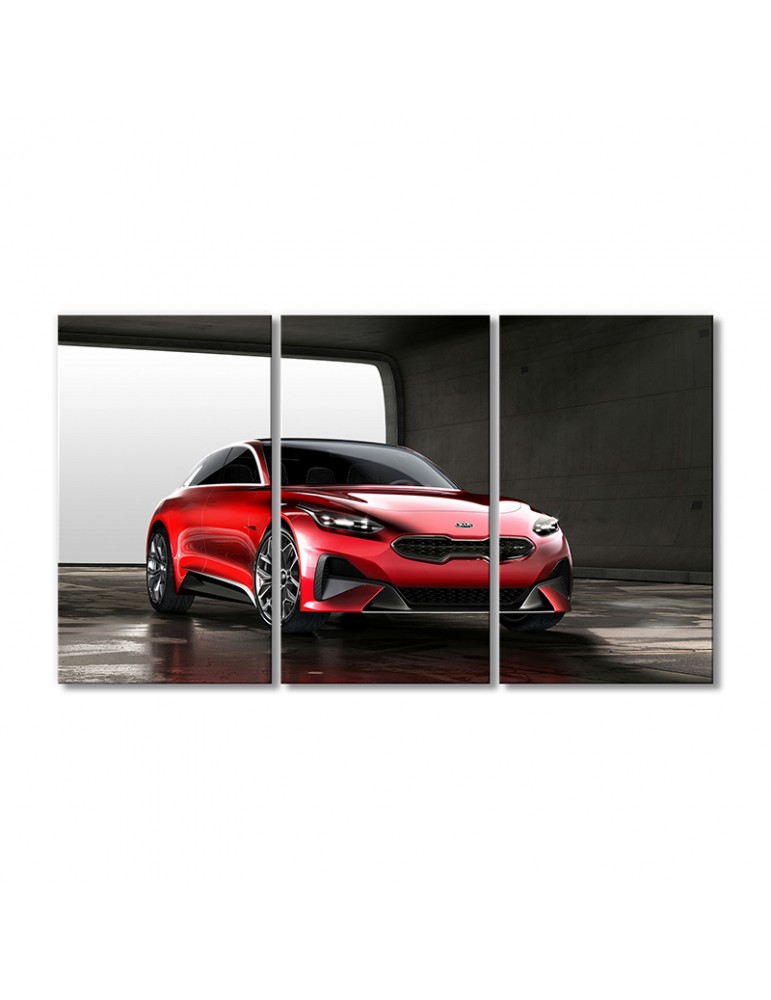

Модульная картина Artel «KIA купе новый» 3 модуля 50x75 см