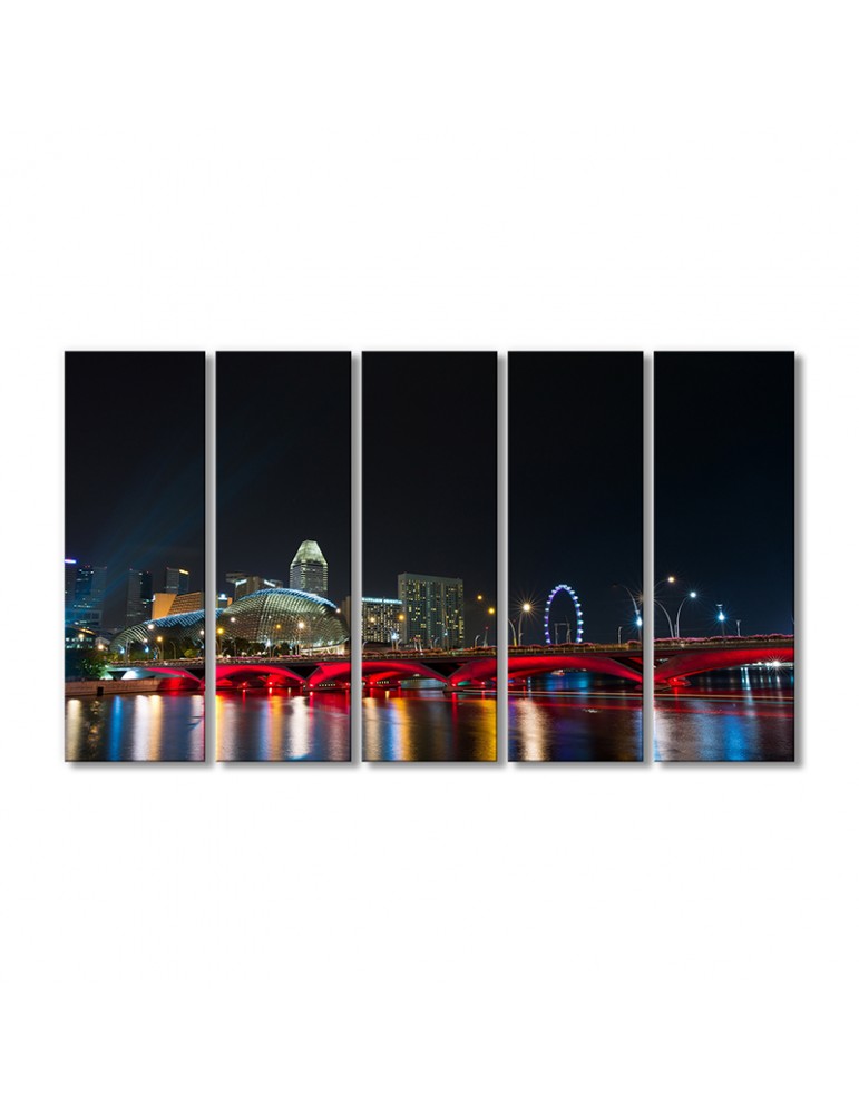 

Модульная картина Artel «Эспланада театр в Сингапуре» 5 модулей 90x135 см