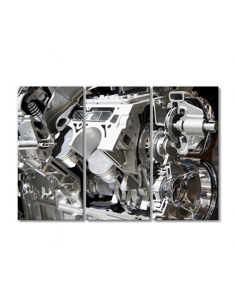 

Модульная картина Artel «Яхтенные двигатели» 3 модуля 120x180 см