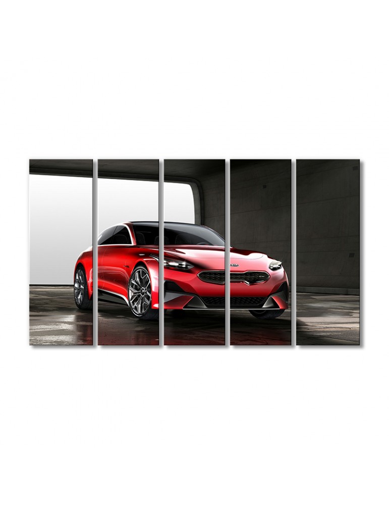 

Модульная картина Artel «KIA купе новый» 5 модулей 70x105 см