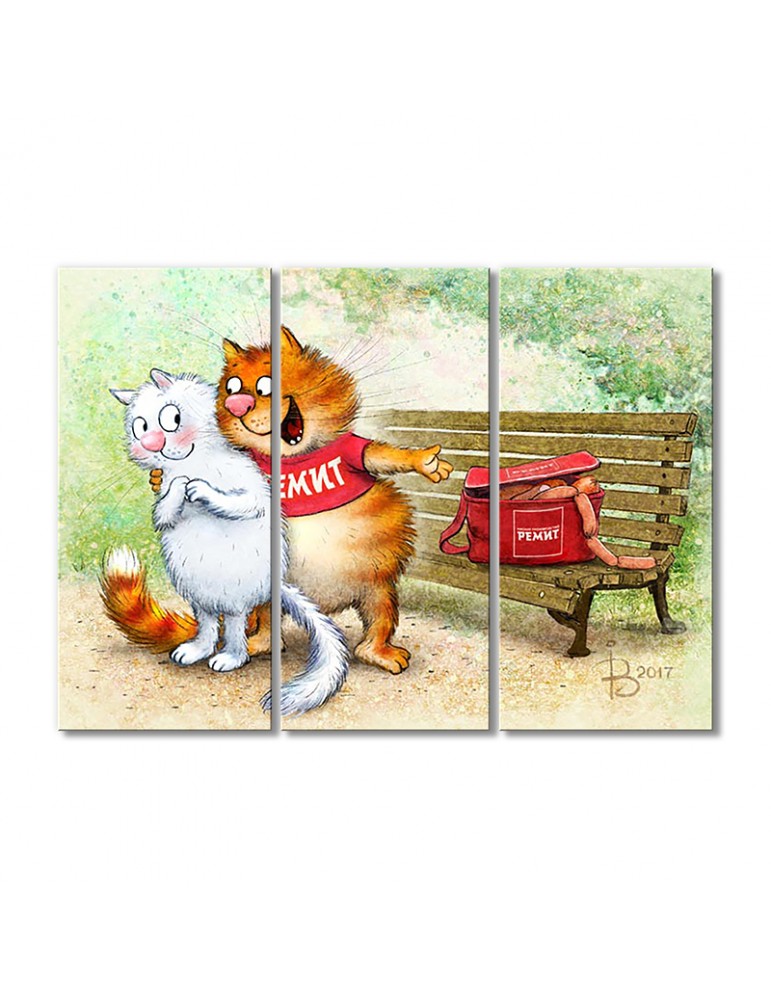 

Модульная картина Artel «Угощаю» 3 модуля 50x75 см