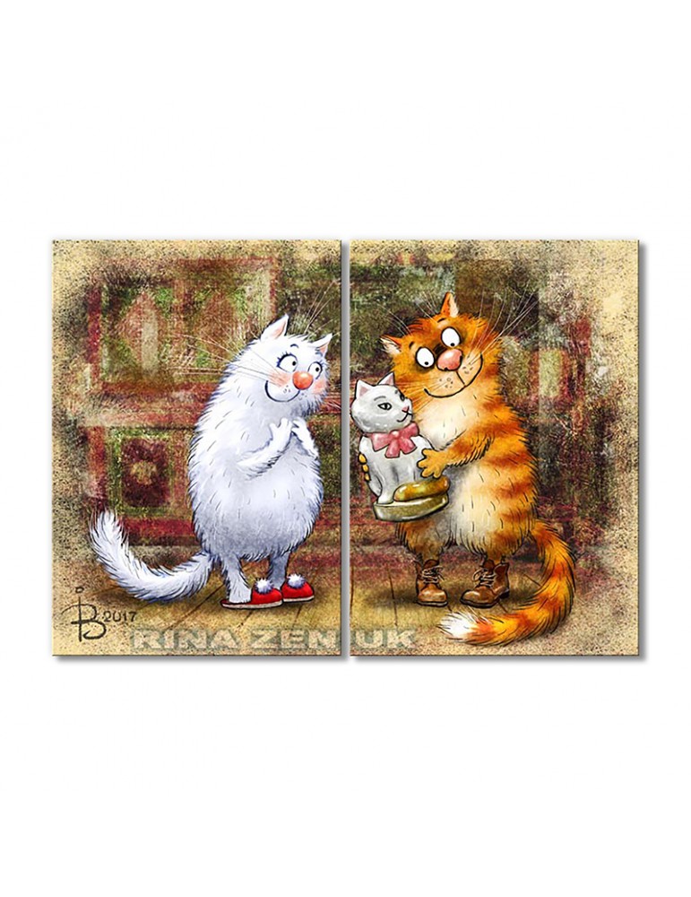 

Модульная картина Artel «Это тебе, Мурочка!» 2 модуля 120x180 см