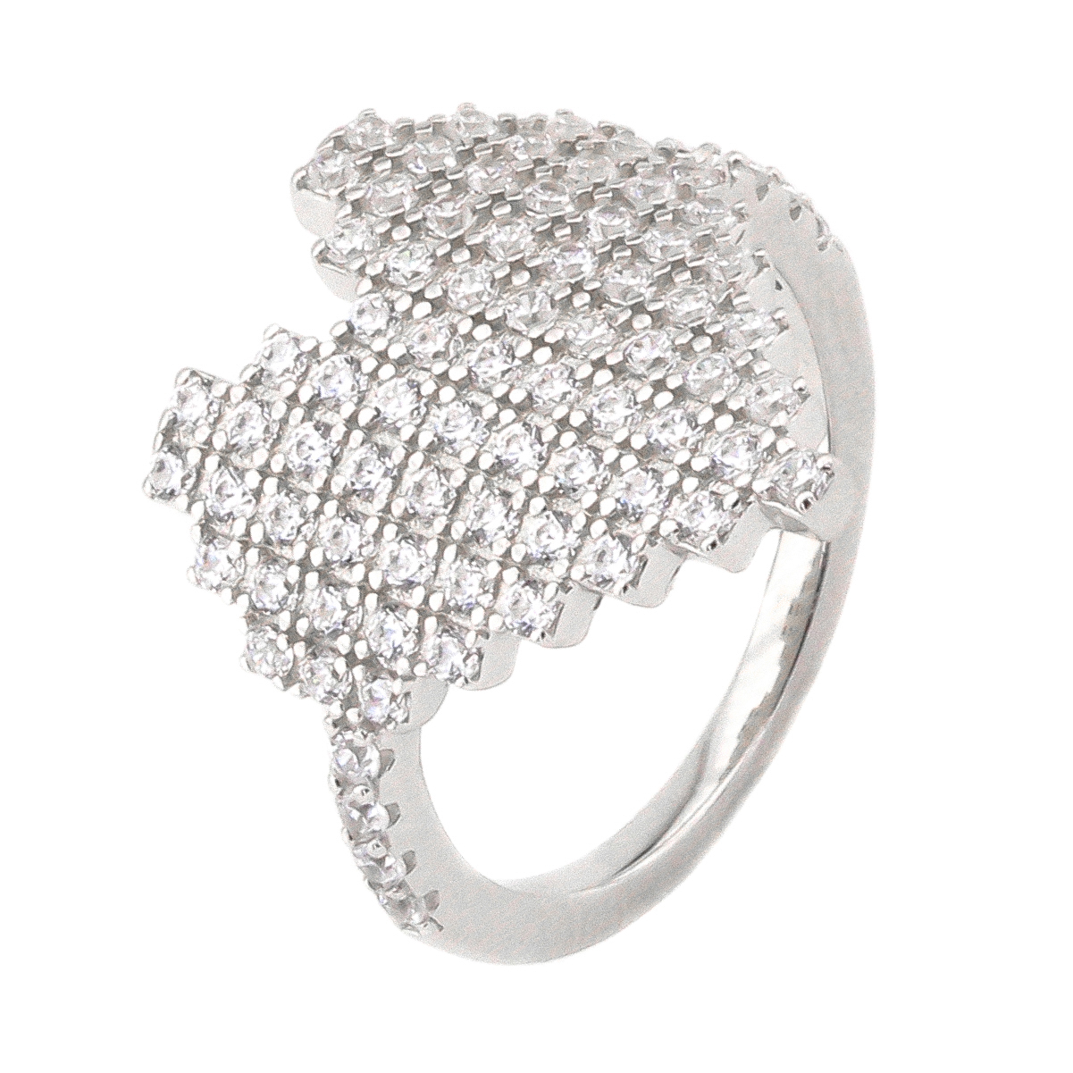 

Серебряное кольцо с фианитами "Сердечко" K11616-2 Диамант, 18,5 размер