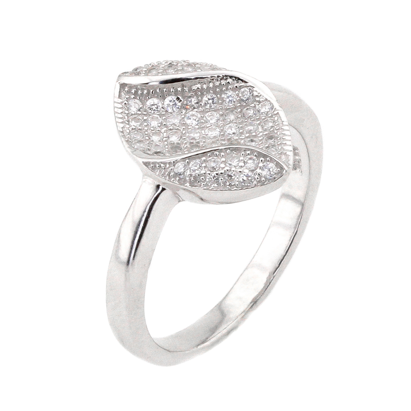 

Серебряное кольцо с фианитами K11577 Диамант, 18 размер