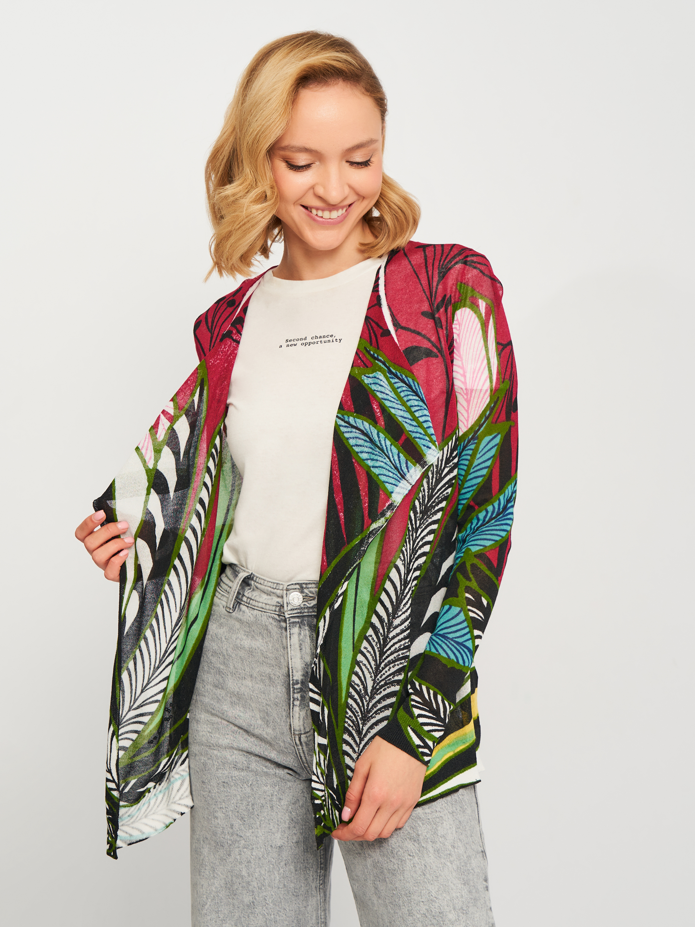 

Кардиган Desigual 19SWJF29-3070 M Бордовый
