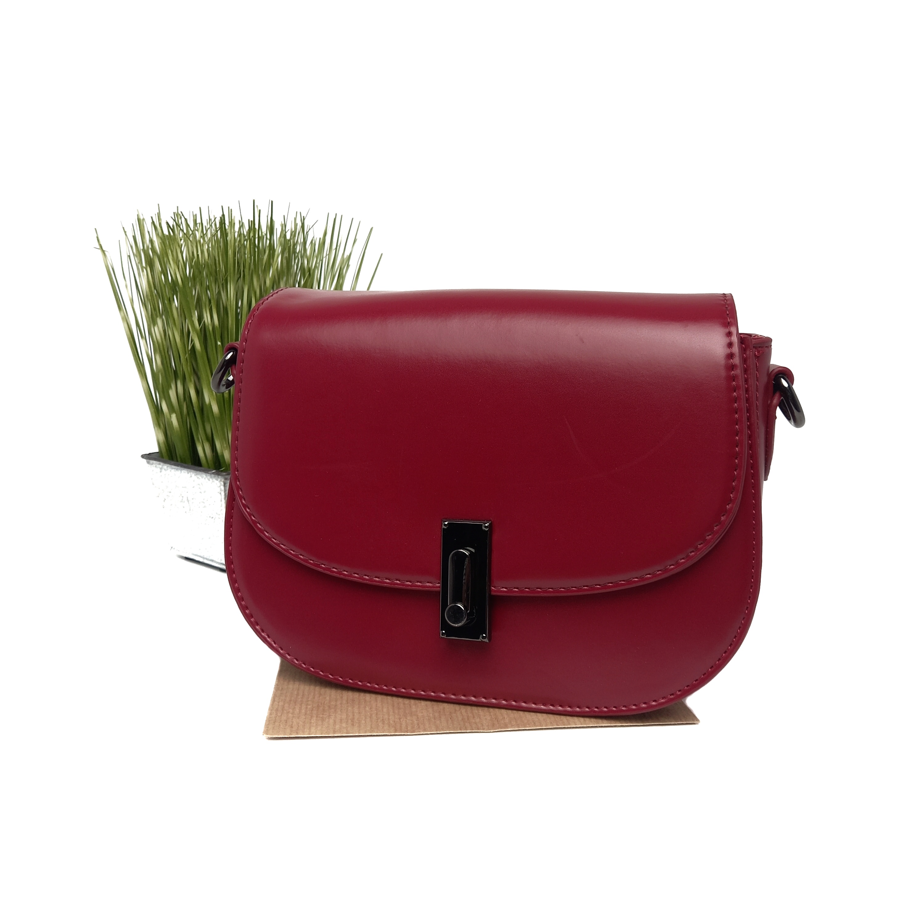 

Небольшая модная сумка женская JOHNY бордовая DG-0724004 red