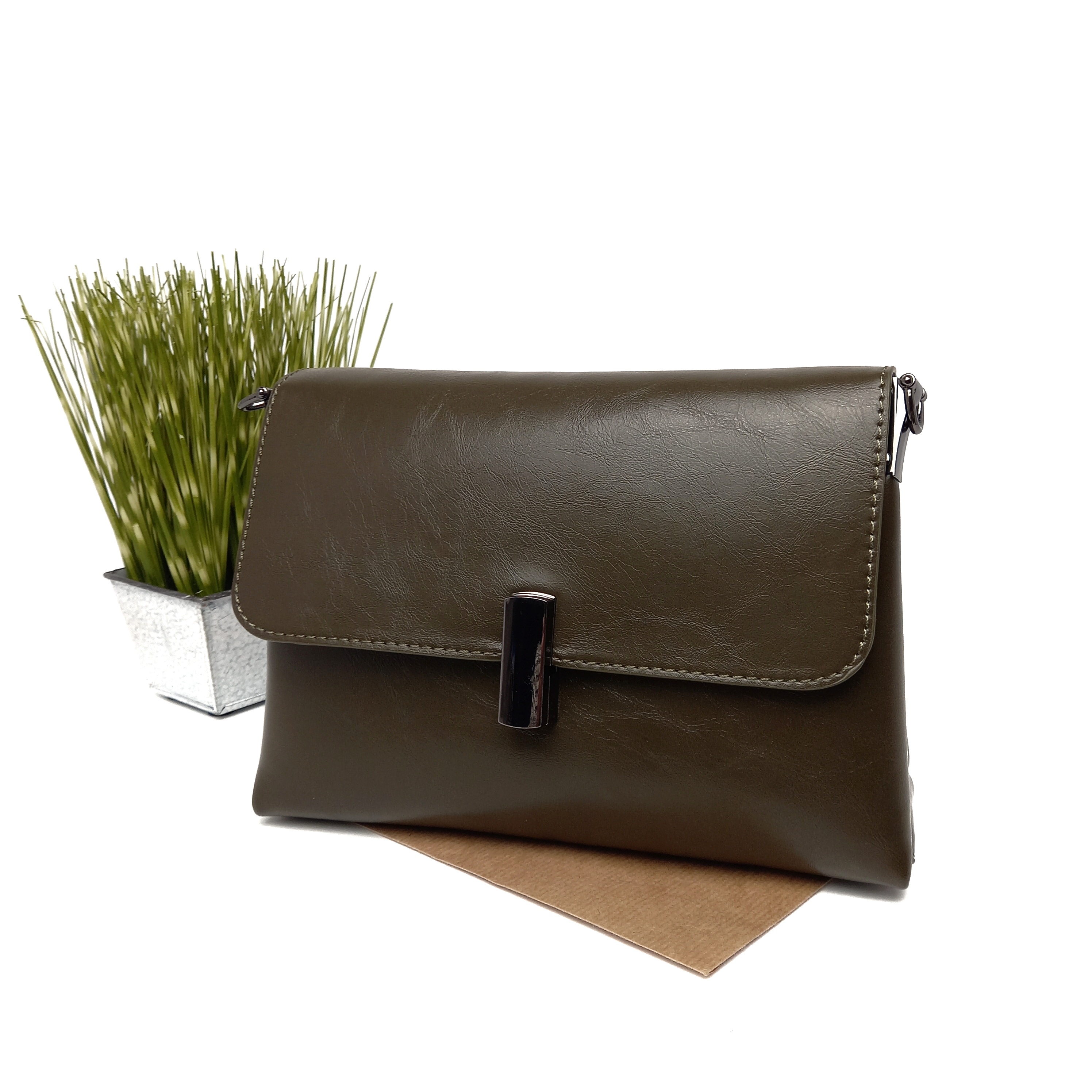 

Модная женская сумка через плечо JOHNY хаки XBY-0725006 green