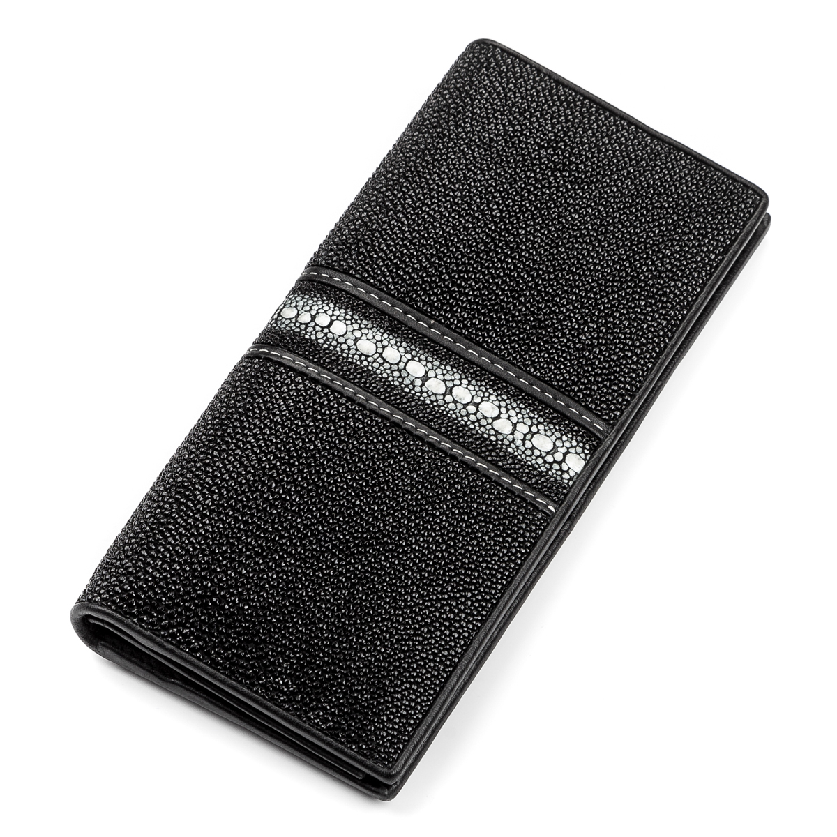 

Женский кожаный кошелек STINGRAY LEATHER 19х9 см Черный 000168308
